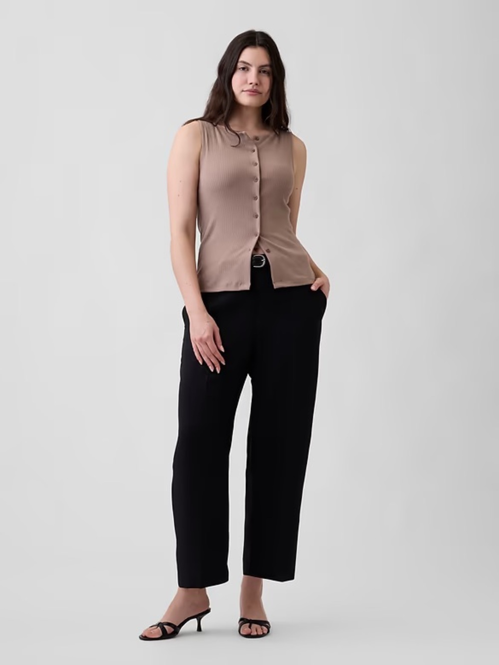 GAP Factory Easy Straight Crop Trousers NWT